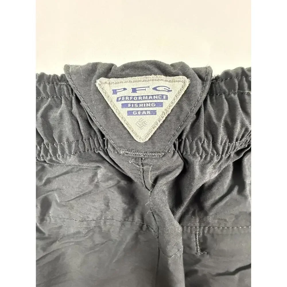 Columbia PFG Swim Trunks Mens Large Black Nylon Fishing Shorts Quick Dry Lined